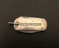 Vintage Guinness Key Ring Pocket Knife Bottle Opener