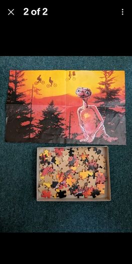 Vintage 1982 Et Puzzle With Poster