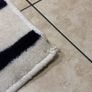 White/black stripes rug Image 4