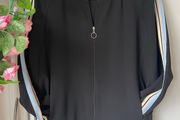 bomber jacket lightweight summer/spring style.   Suiting style fabric size small