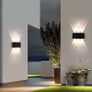 Brand New FUPE 2 Pieces Wall Light Outdoor/Indoor LED Wall Lamp Outdoor 12W 1200LM Image 2