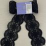 Claires Large Black Crochet Style Hair Bow Clip Image 2