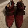 L.A.M.B. Nanetta Vine Suede Buckle Side Zip Ankle Boots UK 3 Image 2