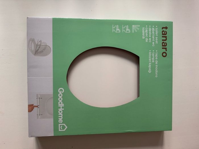 Toilet seat GoodHome Tanaro White D-shaped Soft close