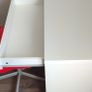 IKEA Desk & Red Swivel Chair Set Good Used Condition Image 2