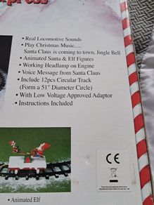 electric Christmas train set