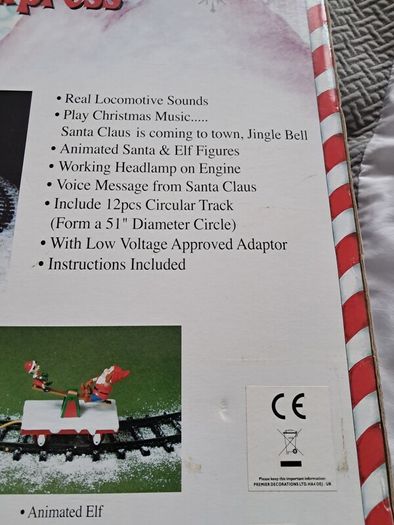 electric Christmas train set