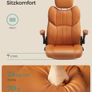 Office chair, ergonomic swivel chair, with folding armrests Image 4