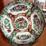 Collectible  Vintage  Chinese Canton Rose Medallion Espresso Coffee Set Image 4