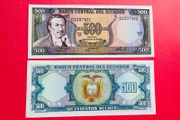 Ecuador  500  Sucres. 1984. Pick  124a.  ( Uncirculated ) Pick 21c