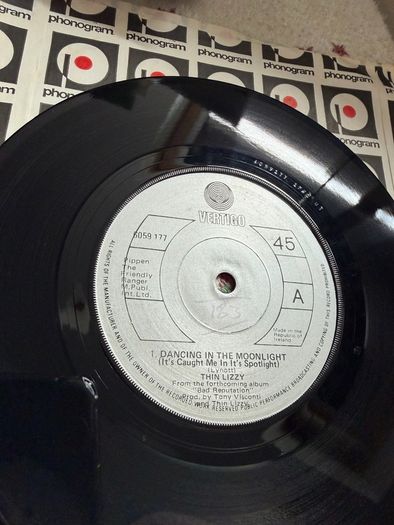Thin Lizzy vinyl single , Irish pressing