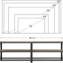 New Vintage Greige TV Unit Stand - FREE P&P Image 4