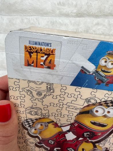 Crafthub Minion Despicable Me 4 Puzzle Despicably Cute Wooden Jigsaw Puzzle New Damaged Blister Please see photos