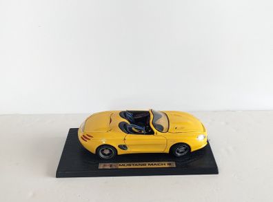 Maisto Mustang Mach III Yellow Model Car