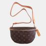 Brown patterned kidney bag Image 7