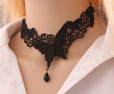 New Victorian butterfly lace necklaces