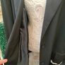 Plus size Black Blazer with embroidered butterfly floral detail uk26 Image 5