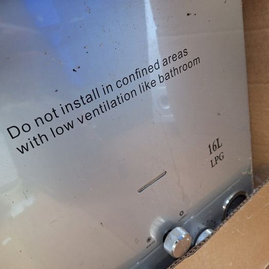 18L Tankless Gas Water Heater Portable for parts and repairs