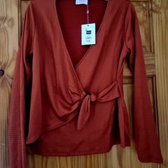 Savida faux wrap top