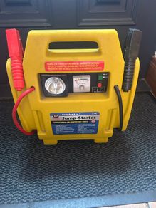 Portable 12 volt 4 in 1 jump starter.