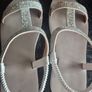Wide Fit Diamante T Bar Sandal size 9 Image 2