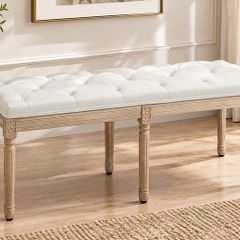 French Look Vintage Bench Cream
