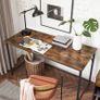 Narrow office desk industrial design Image 4