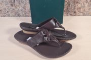 Womens Clarks Rudy Brown Leather Sandals Flip Flops Size Uk 6 Eu 39 Brand New With Box