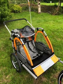 Halfords Double Child Bike Trailer