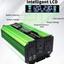 4000W Power Inverter 12V to 230V AC Pure Sine Wave Inverter,Car Inverter DC 12v to AC 230V with 3 AC Sockets 4 USB ports With LCD Display Suitable for Travel, RV, Camping Image 2