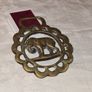 Antique solid brass Elephant medallion Image 2