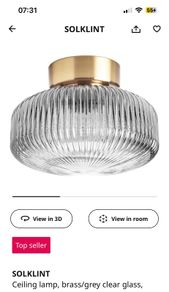 ikea ceiling lamp x 2