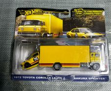 Toyota Corolla Levin Team Transporter Hot Wheels