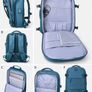Brand New Large Travel / Cabin Backpack with Laptop Compartment & USB Charging Port Image 5
