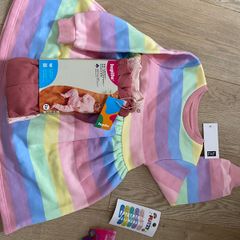 Dress and sleepsuits