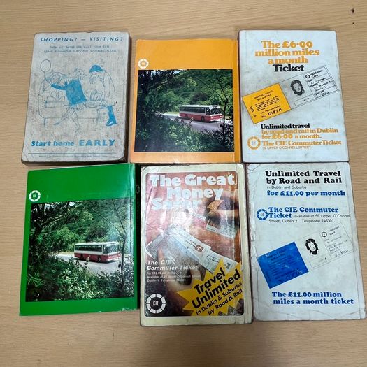 Dublin Bus \ Provincial Timetables with Maps - all different 1972-1978