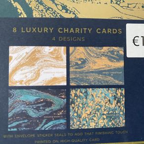 8 x Luxury Christmas Greeting Cards - 4 designs
