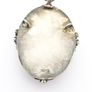 Carved Natural Baltic Amber Patinated Silver Necklace Image 3
