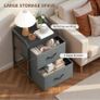 Bedside Table with 2 Storage Fabric Drawers Image 6