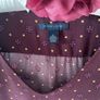 dress Tommy Hilfiger v neck long sleeve tunic size dress burgundy medium Image 6