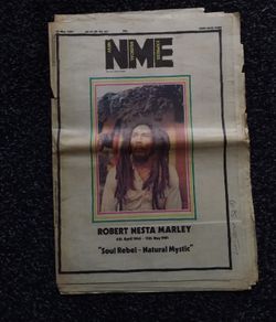 NME - New Musical Express - Bob Marley's Death "  16th May 1981 Issue