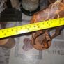 Very Large Vintage Hand Carved Wooden Mother & Baby Giraffe African Folk Art Sculpture and another Giraffe, 3 in total Image 6