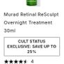 RRP84e Murad Retinol Youth Renewal Oil Drops 30ml and 15ml Murad Soothing Oat and Peptide Cleanser. Designed to reduce wrinkles in 2 weeks and increase skin firmness by 68% in 4 weeks, Image 6