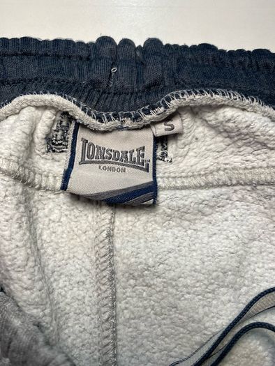 Lonsdale Grey Sweat Pants Bottoms Zip Pockets Size Small
