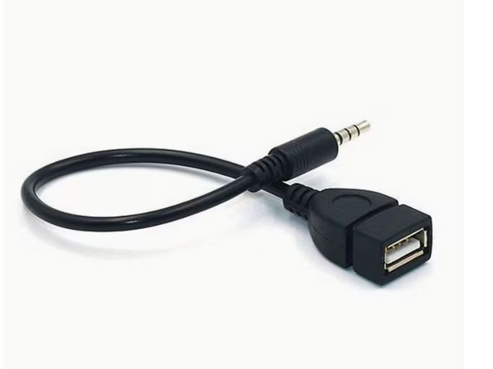 Universal USB-AUX Cable: Plug & Play, High-Speed Cat 7 3.5mm Car Audio Cable 3.5mm OTG Adapter Cable for Seamless Audio in Cars & Beyond