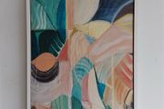 Large Original Abstract Painting Contemporary Art Modern Irish abstract art Framed Warm Art Deco Art