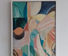 Large Original Abstract Painting Contemporary Art Modern Irish abstract art Framed Warm Art Deco Art