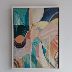 Large Original Abstract Painting Contemporary Art Modern Irish abstract art Framed Warm Art Deco Art