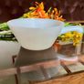 Vintage Mid Century Anchor Hocking Fire King Ovenproof Milk Glass Bowl with Handle 1960 1970s Image 2