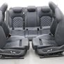 AUDI A6 C7 4G Quattro Black Piano Interior Trim. Flat Button Multi Function Steering Wheel. Super Sport Sline Seats Front Armrest. Image 5